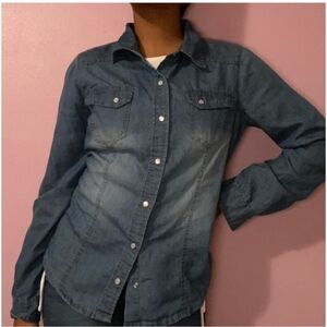 New Look Blue Denim Shirt